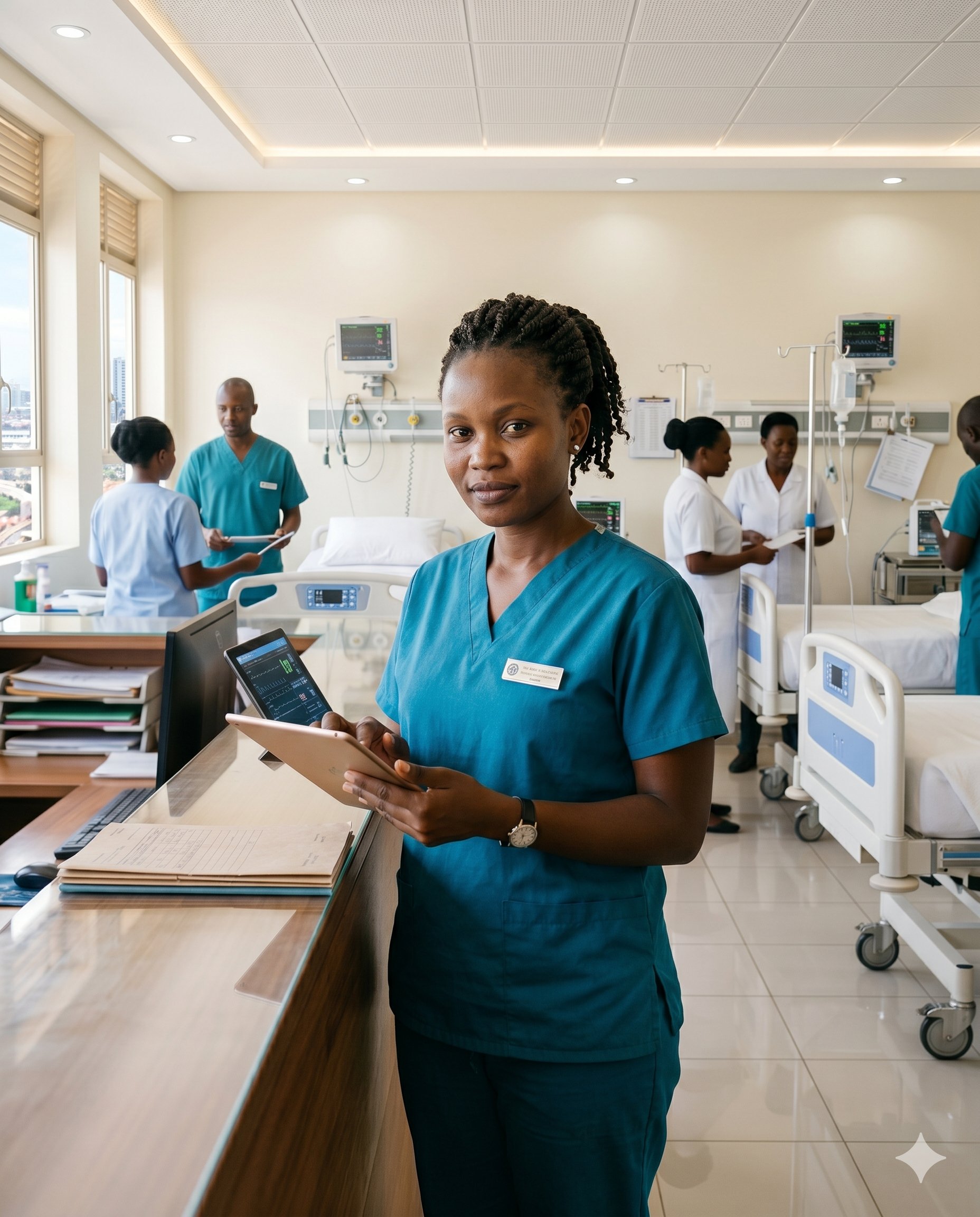 A verified health worker on shift
